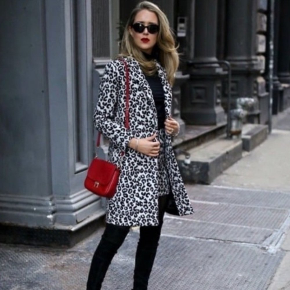 Rachel Zoe Leopard Cheetah Print Coat
